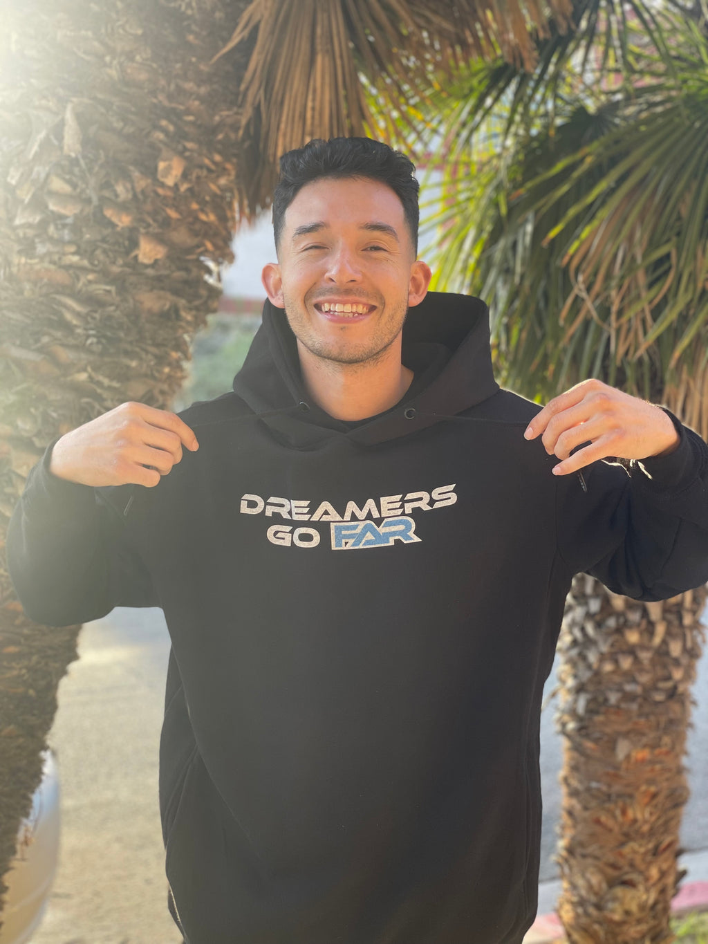 BLUE NEW "Dreamers Go Far" HOODIES