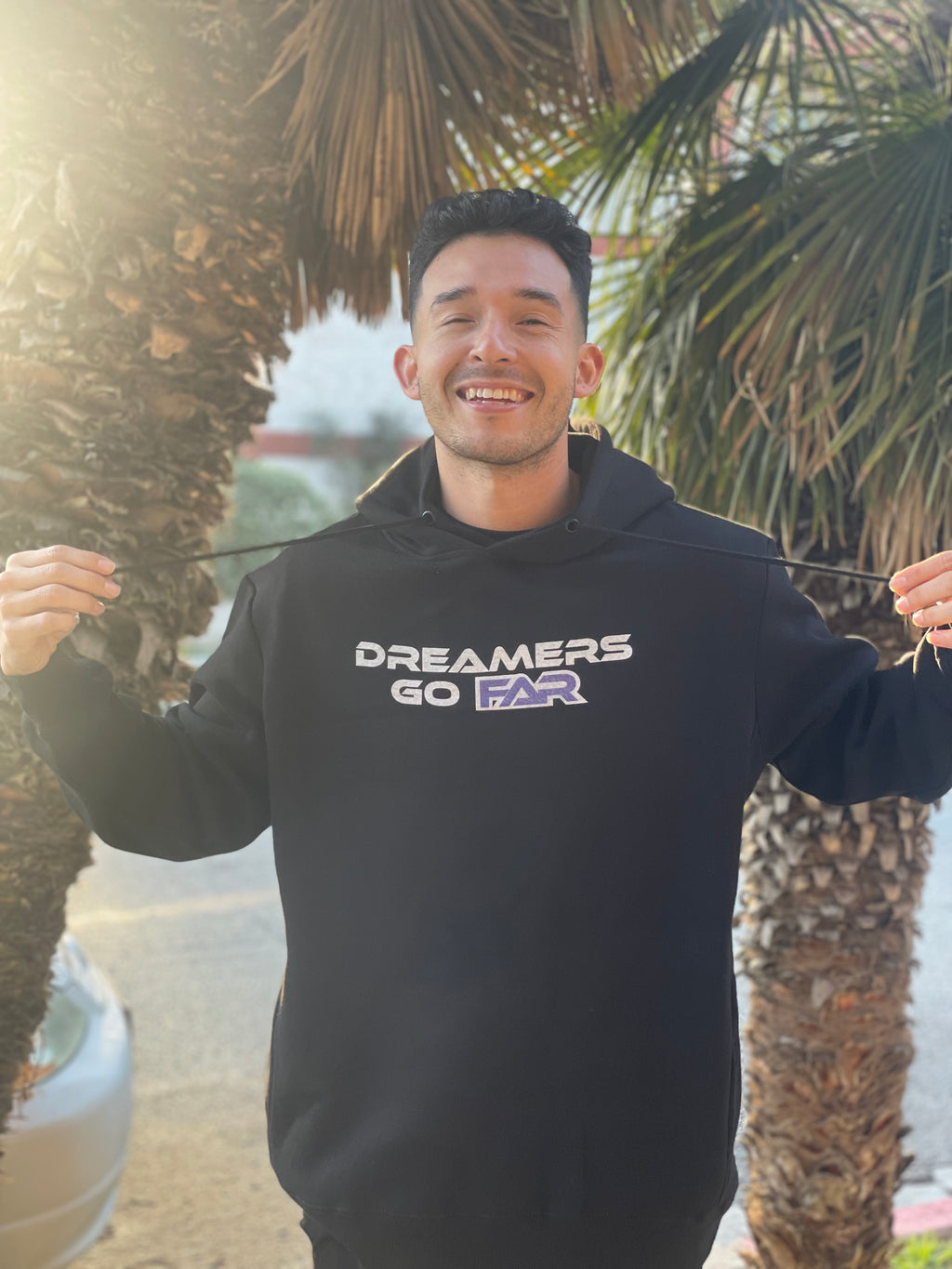 PURPLE NEW "Dreamers Go Far" Hoodies